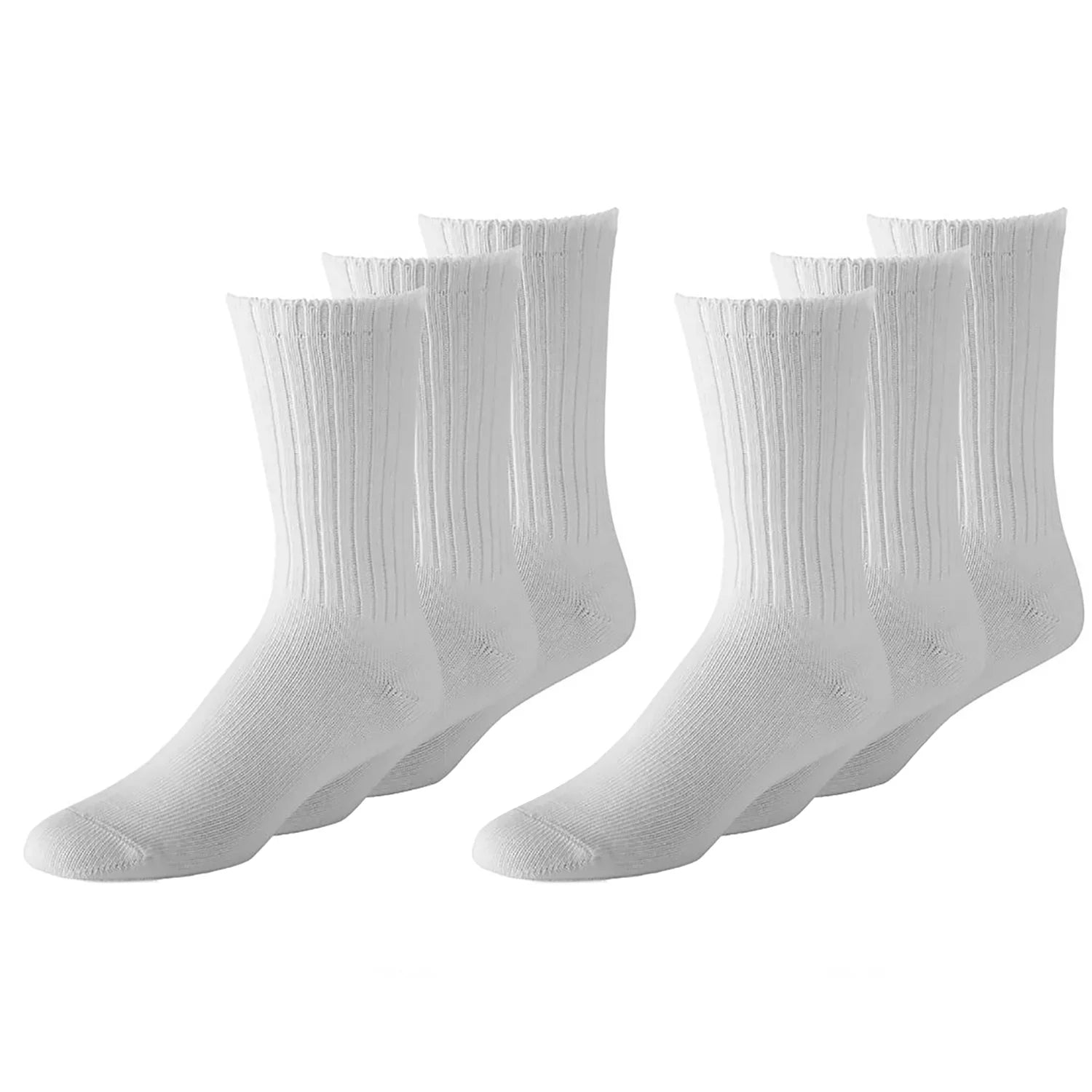 9 11) Sports to Crew Cotton Unisex Socks Pack 10 Athletic (White, Unibasic