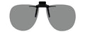 Sunglasses 52mm 58mm Clip-on Aviator Flip-up Grey Polarized Lenses Wide) - High (134mm Polarized Plastic X - Wide -
