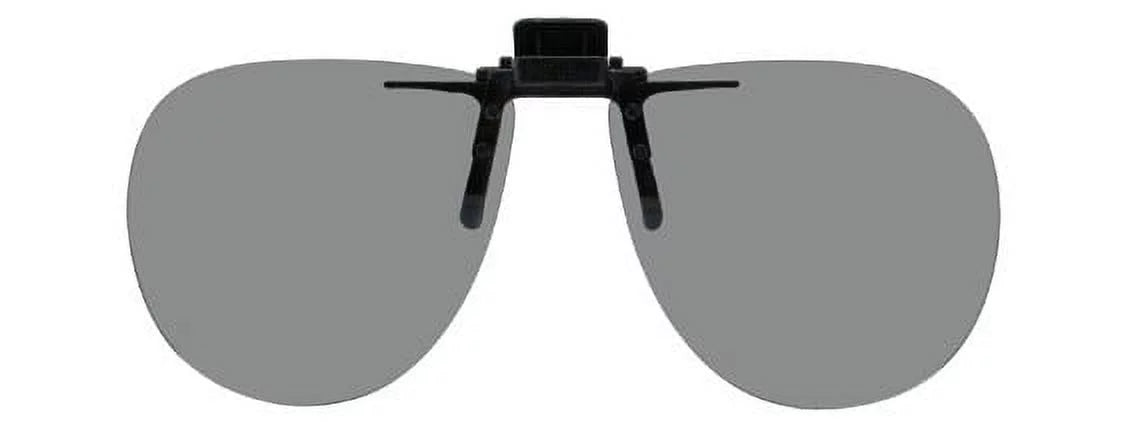Sunglasses 52mm 58mm Clip-on Aviator Flip-up Grey Polarized Lenses Wide) - High (134mm Polarized Plastic X - Wide -