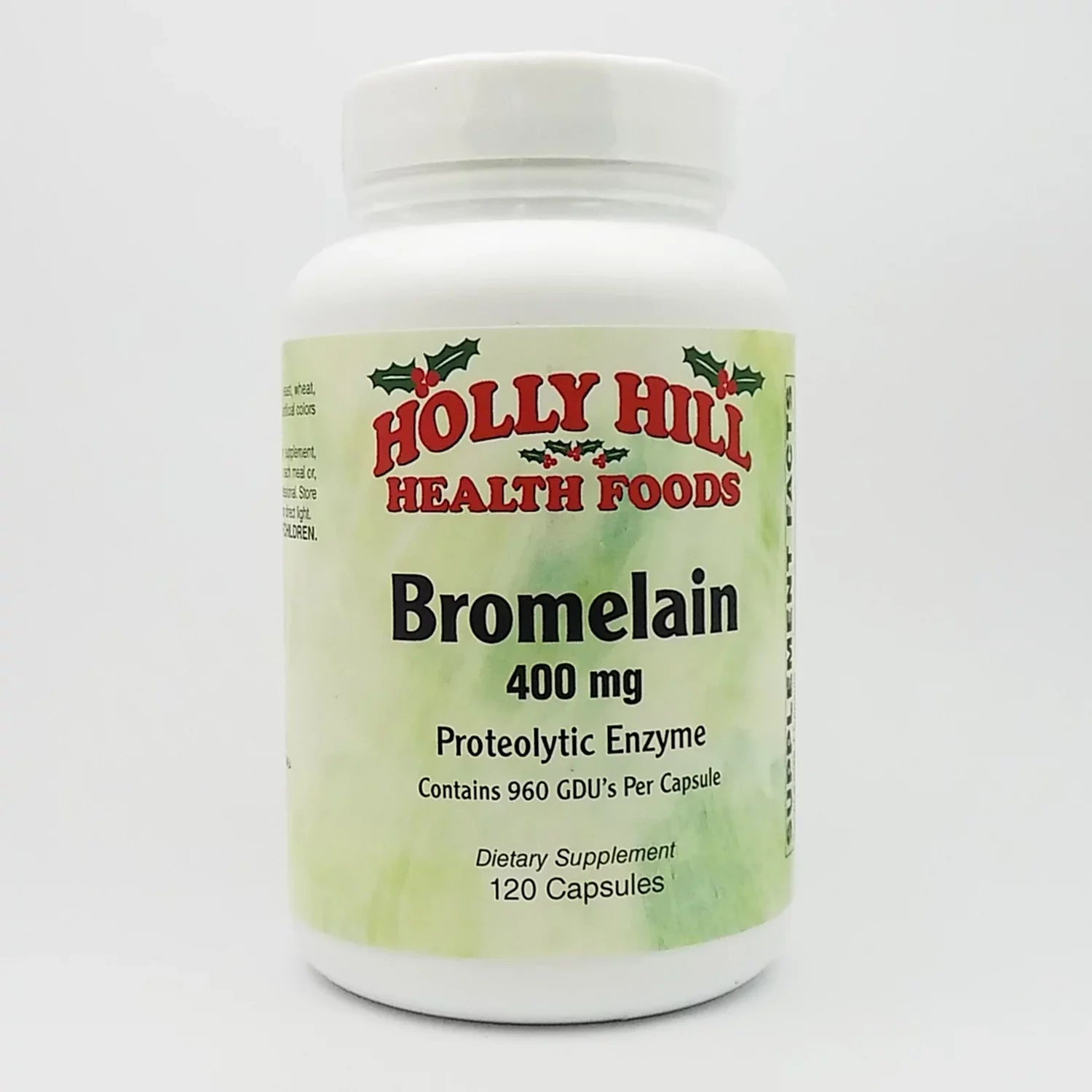 Foods, and Capsules Enzyme, Digestive Hill Health 120 400 Bromelain Anti-inflammatory Holly mg,