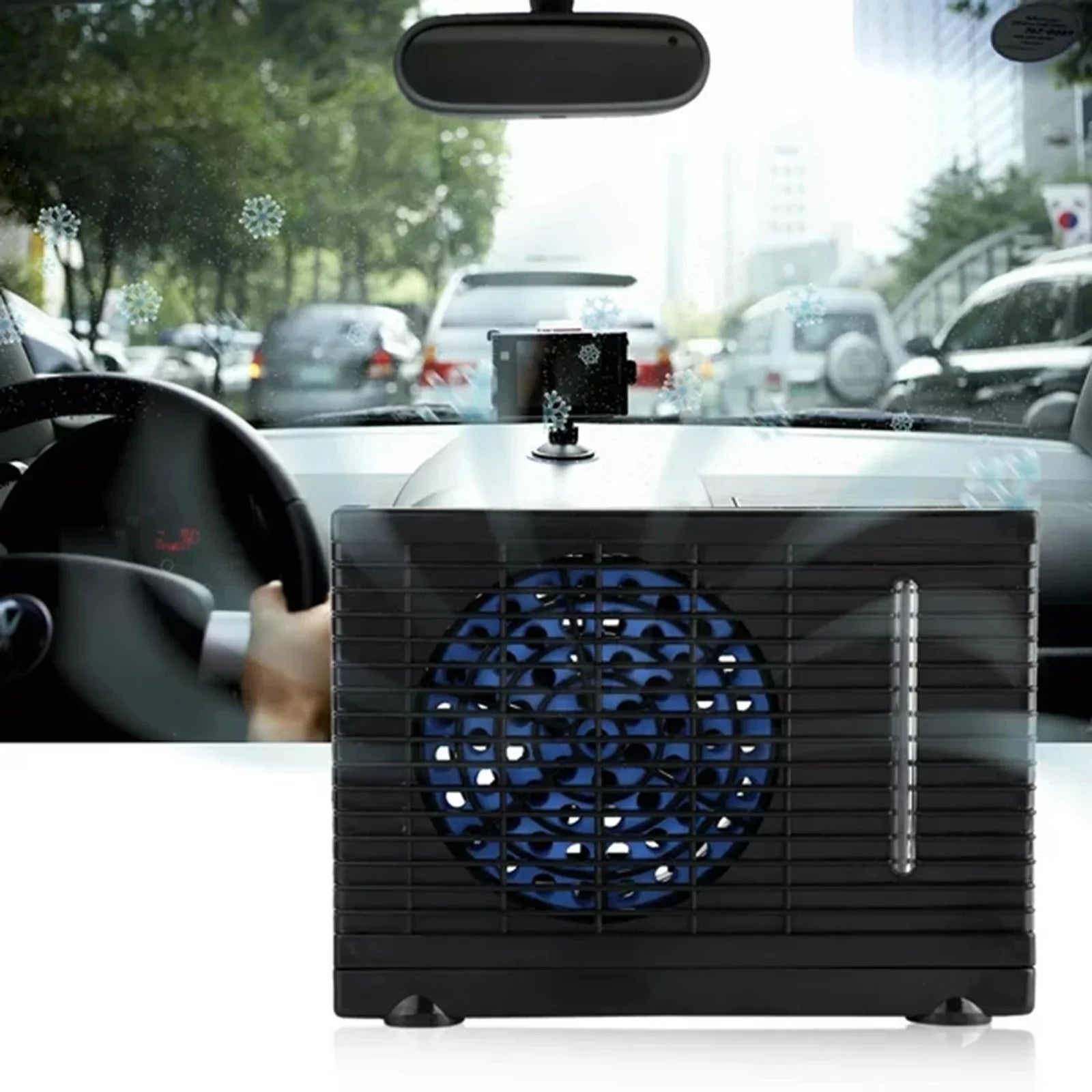 Phone Fan Car Holder Evaporative Conditioner Mini Truck Cooler Air Conditioner Car ZiSUGP 12V Car Evaporative Home Portable liquid Air Air Conditioner