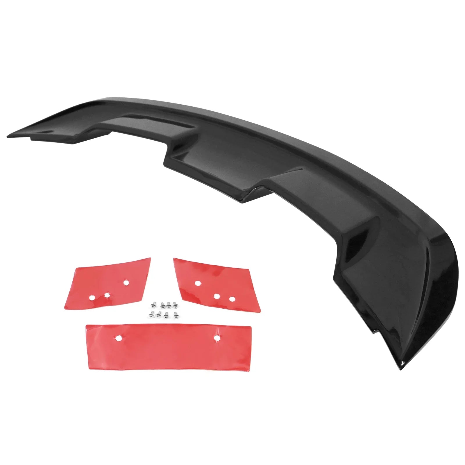Compatible 15-23 Wing 2016 GT500 Gloss design 2018 2017 Motorsports Mustang with - Coupe 2020 2019 Rear Ikon Spoiler Black ABS Trunk 2015