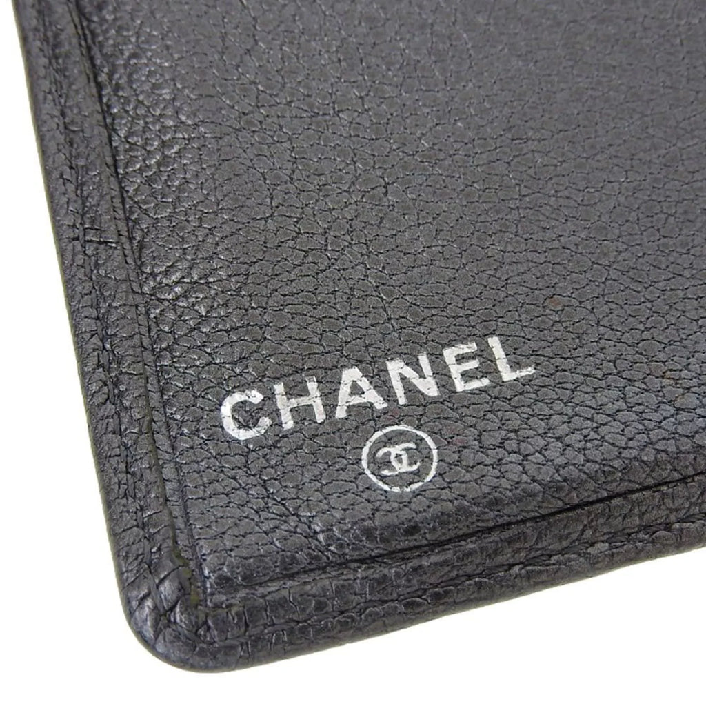 mark Pre-Owned with No. metallic here (Fair) wallet 11 long gray bi-fold lambskin seal
