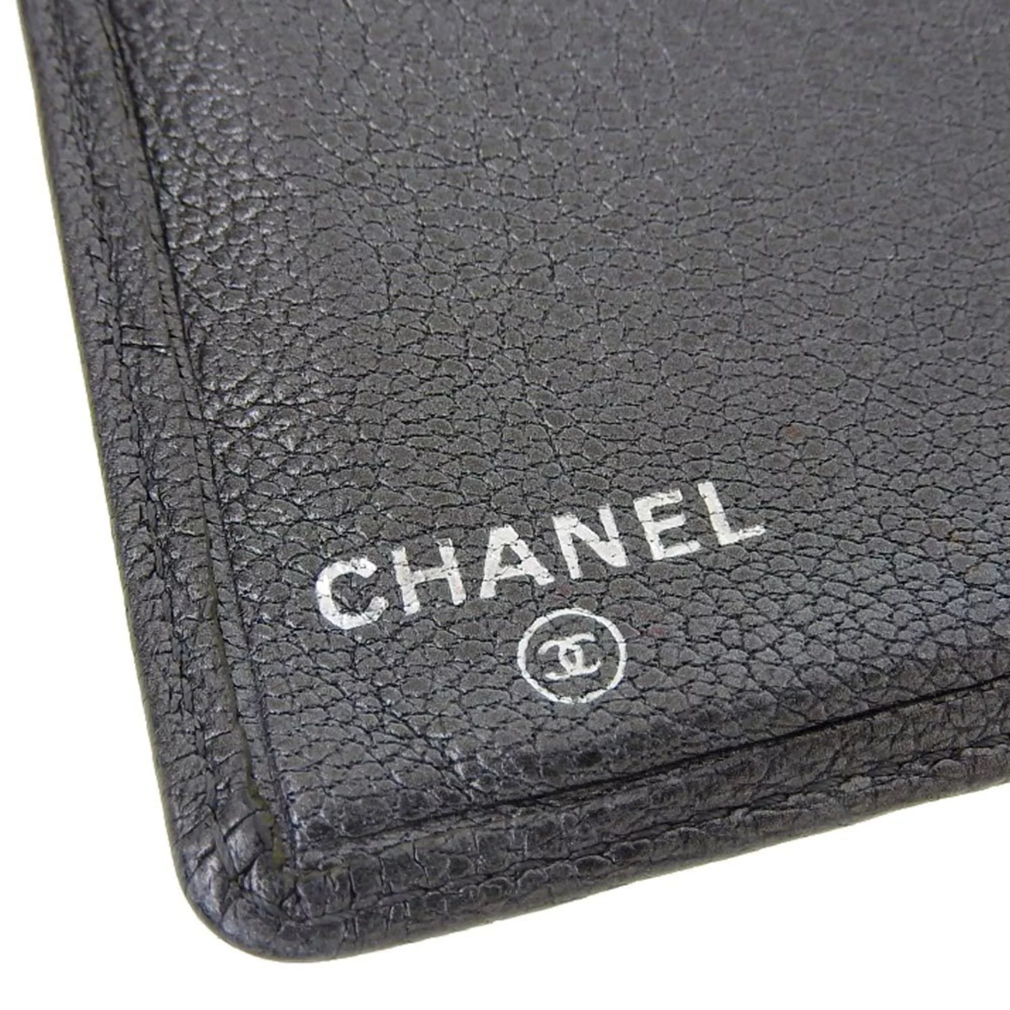 mark Pre-Owned with No. metallic here (Fair) wallet 11 long gray bi-fold lambskin seal