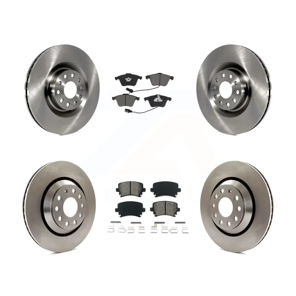 Volkswagen Front Rotors Disc Kit R Pads Rear For Golf Transit Brake - K8S-102913 Passat R32 Auto And Semi-Metallic CC