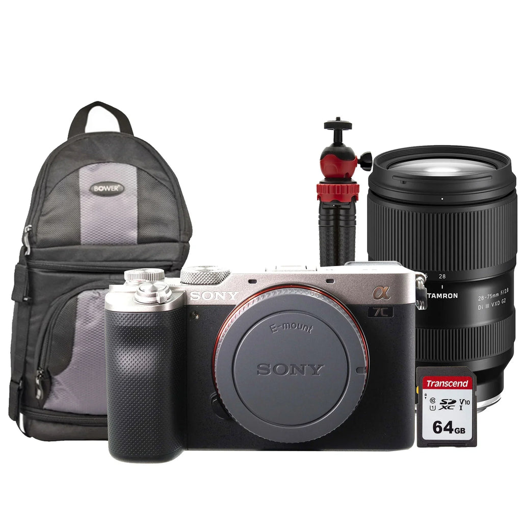 III 28-75mm Full-Frame RXD Camera Accessory with Lens Mirrorless Tamron a7C Silver Alpha Di Kit