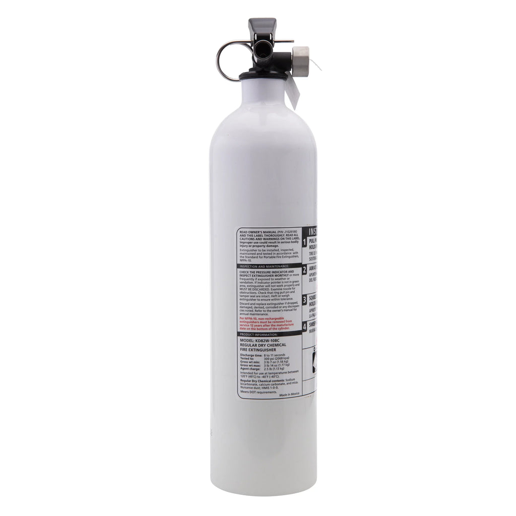 Extinguisher, 10-B:C, UL Rechargeable Fire Kidde Rated Model Not KD82W-10BC, Marine