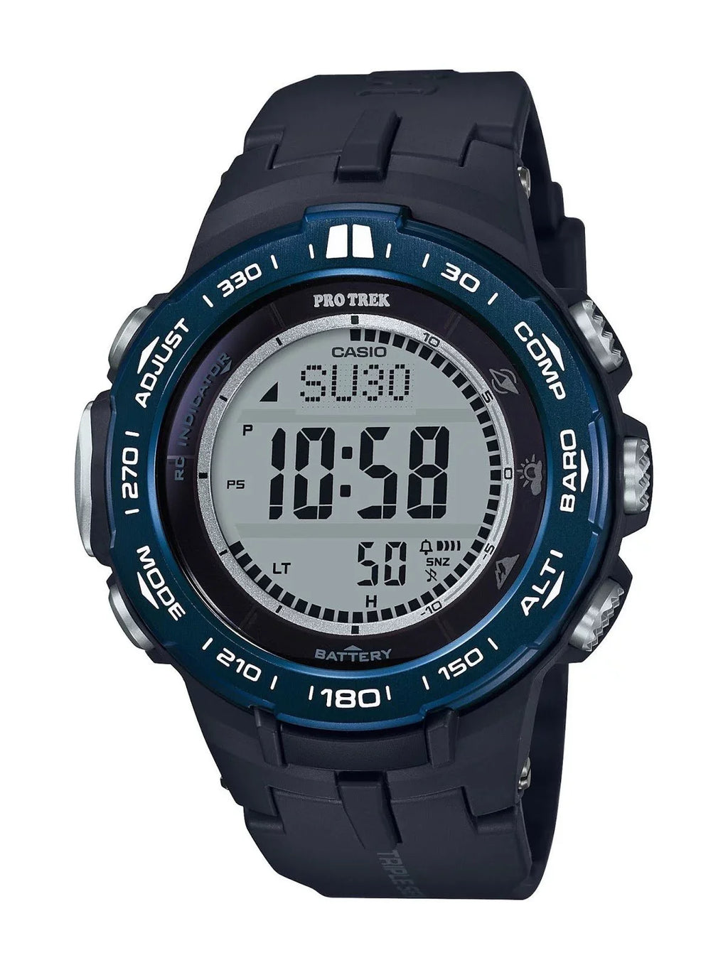 Triple Sensor Watch Men's Solar Atomic Pro Casio Trek