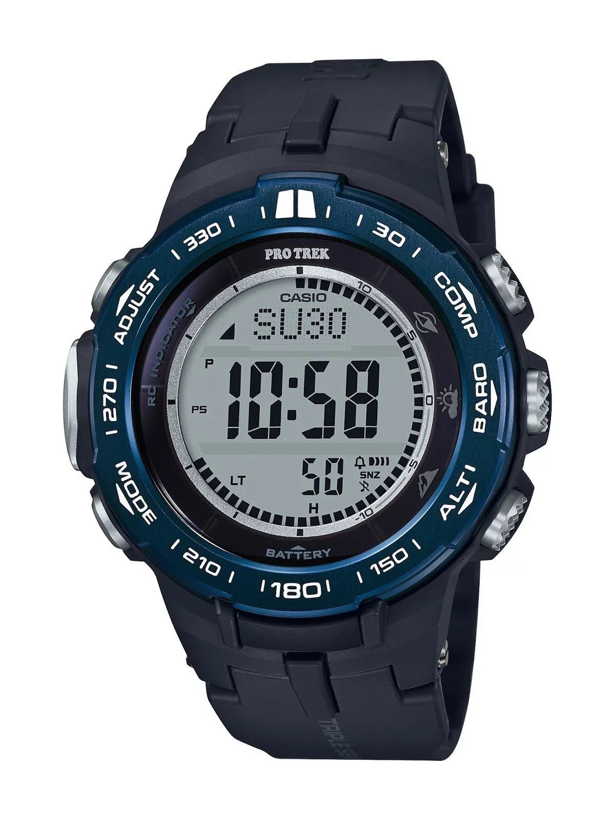 Triple Sensor Watch Men's Solar Atomic Pro Casio Trek