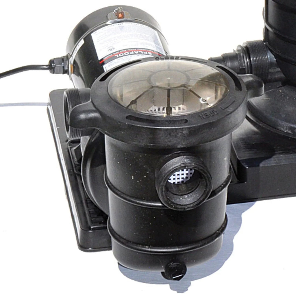 Saving GPH Extra GROUND Silent Energy 1 Powerful Speed Horizontal HYDROTOOLS Large SWIMLINE Hydro-Flo Noise DOE Basket By (0.55 0.75 Strainer ABOVE HP Pump Cert THP) 3720 115V 716061S Discharge Pool