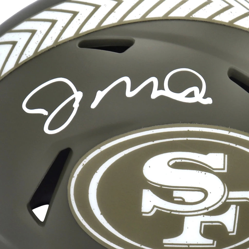 San 2022 Helmet Autographed Joe Francisco Riddell Speed 49ers Service To Montana Mini Salute