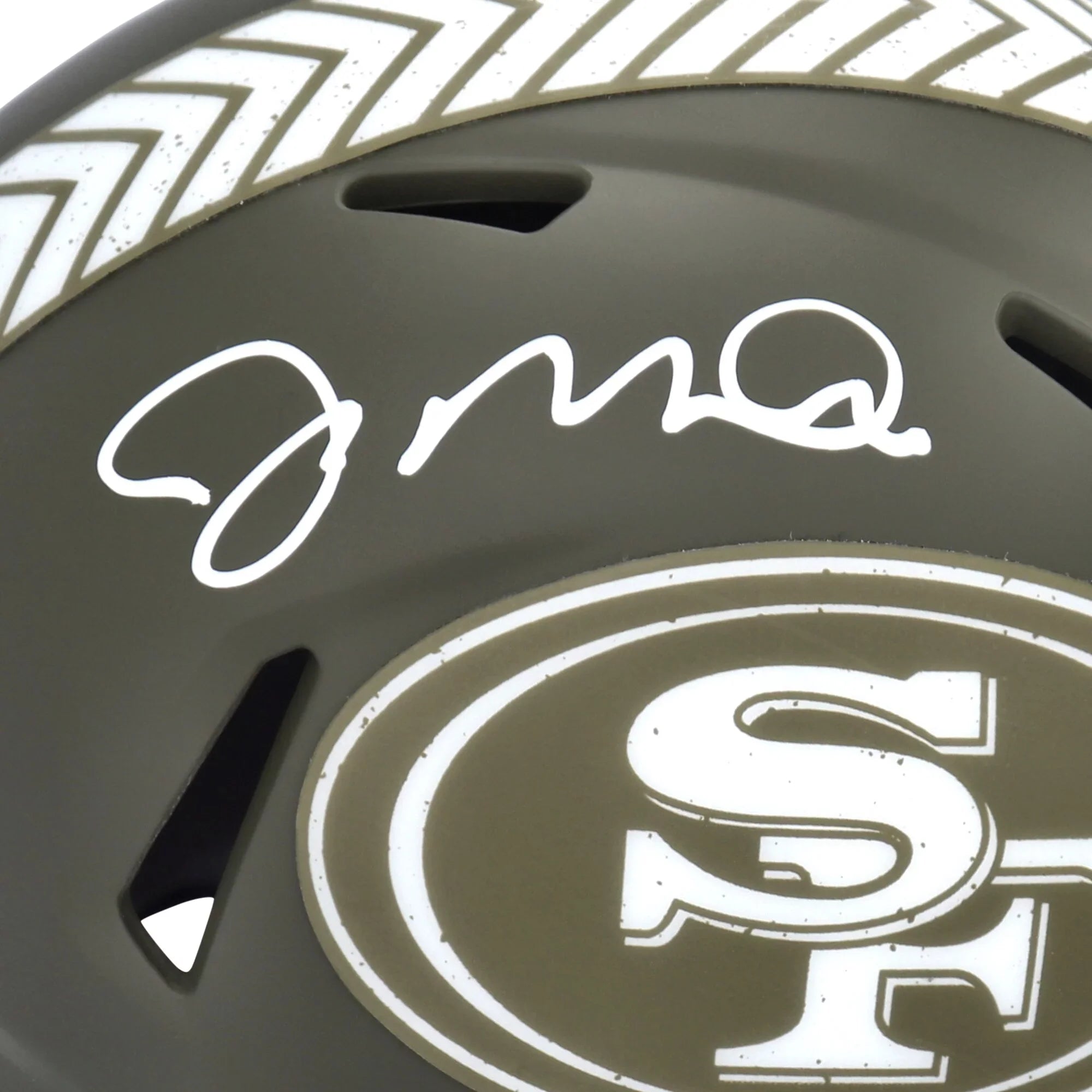 San 2022 Helmet Autographed Joe Francisco Riddell Speed 49ers Service To Montana Mini Salute