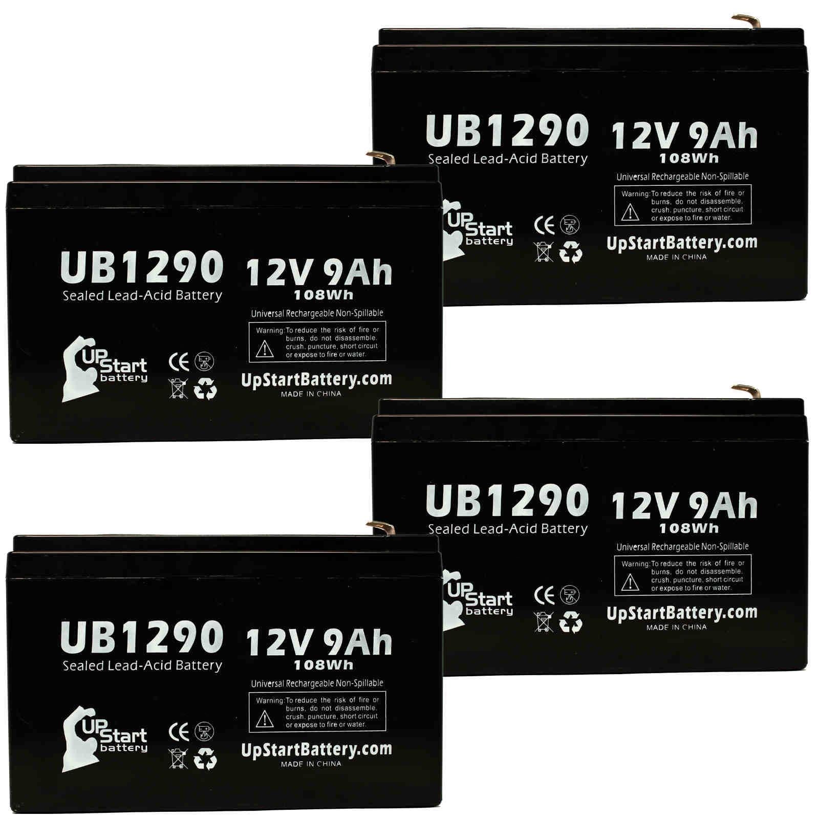 F1 8 7640 Pack AGM, Acid to UB1290 Terminal, Includes - 9000mAh, Replacement Terminal Compatible Adapters MICROGAS SLA) Kontron Universal - - Battery Lead Battery Sealed F2 4x 9Ah, F1 (12V,