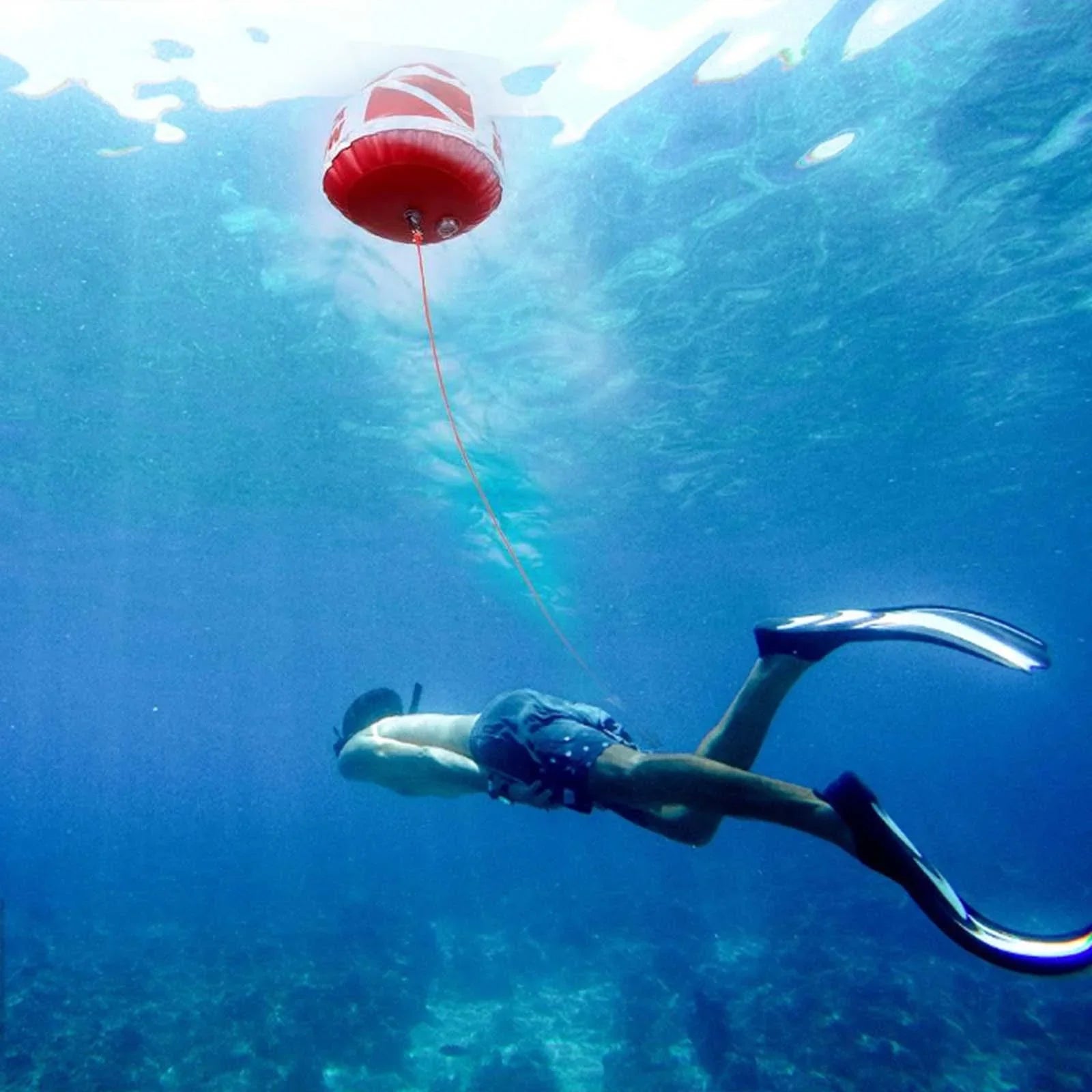yotijar with for Flag Diving Beach Float Surface Dive Buoy Signaling Ball Snorkeling