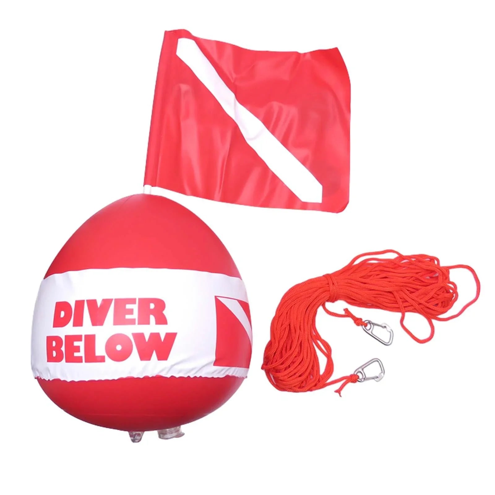 funtasica Dive Fishing Dive Float Diving, Surface for Float , Inflatable Floater Flag Visibility Flag High ing, Buoy