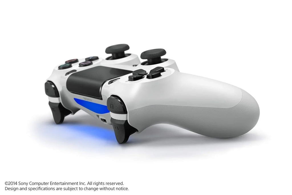 Like - New With DualShock - BOLT 4 Blue Controller PlayStation Earbuds Wireless Bundle White with AXTION