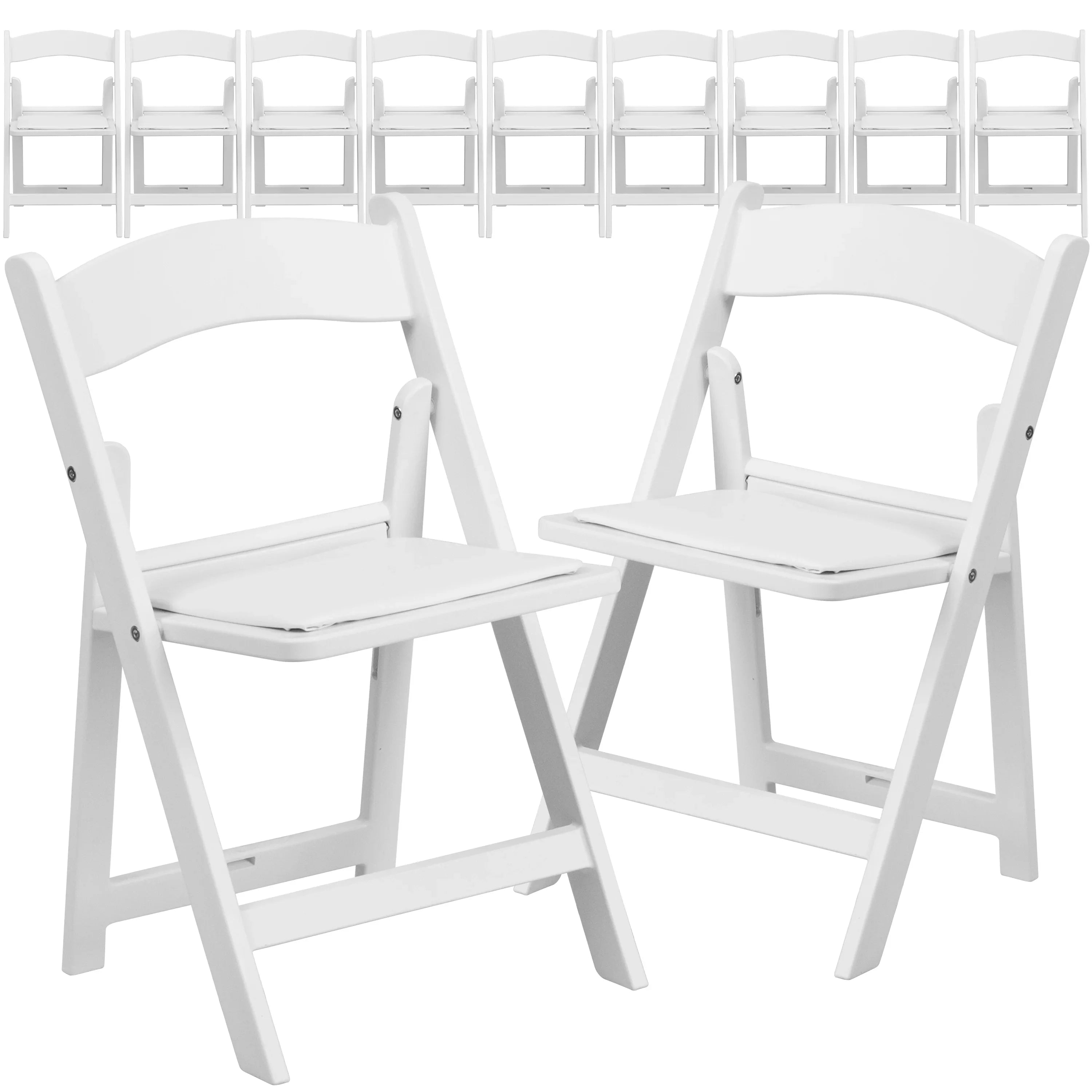 Seat Padded Furniture Resin White Flash Pack with HERCULES White 11 Vinyl Chair Kids Folding