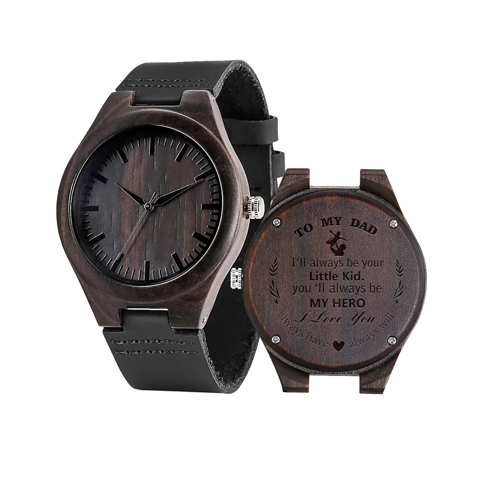 Gw-m5610-1bjf for Quartz Date Wooden Men's Name ZiSUGP Watch Display Custom Wood Men Wristwatch Gift