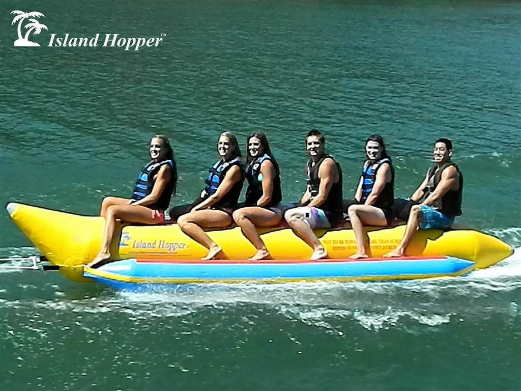 6-Passenger Boat Yellow Banana In Inline Heavy-Duty