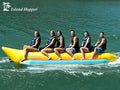 6-Passenger Boat Yellow Banana In Inline Heavy-Duty