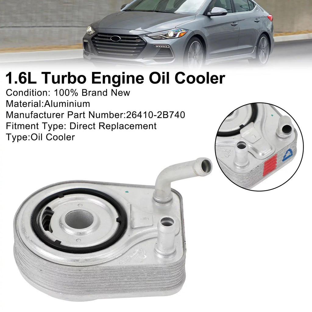 Engine Oil Tucson 13-20 26410-2B740 Sonata Motor 1.6L Cooler Veloster Kona Genic For Elantra