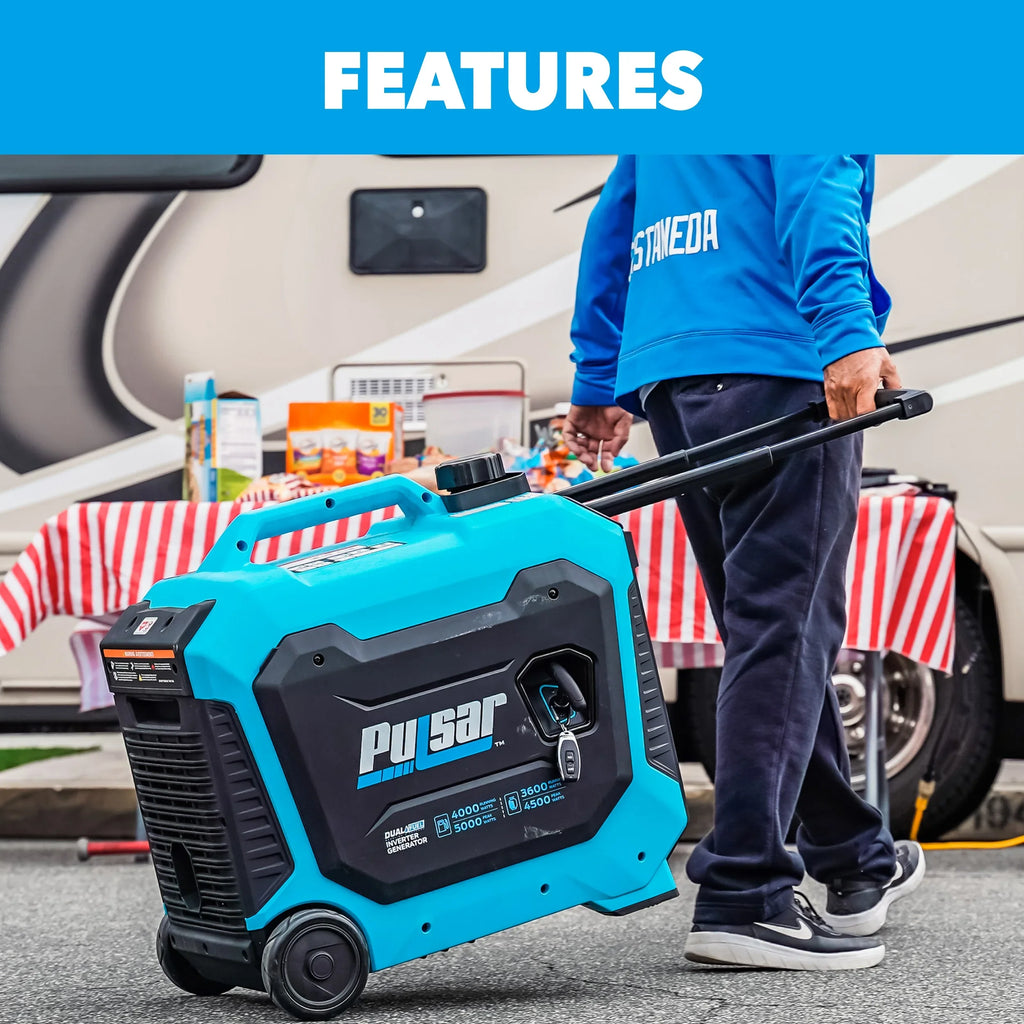 Fuel Ready and Sentry Dual RV CO Generator Start 5000-Watt with Pulsar Inverter Remote