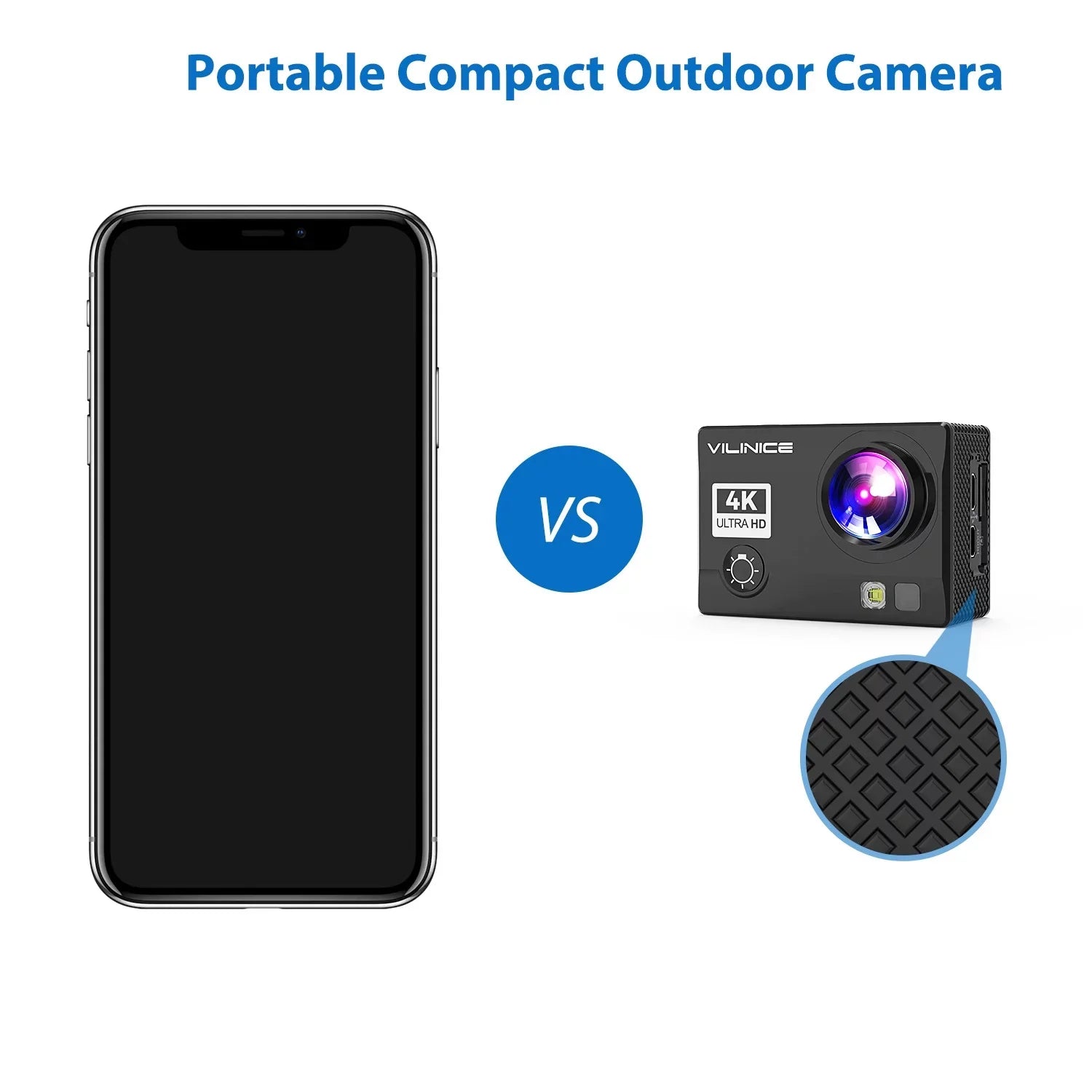 Cameras Underwater Camera Case, Snorkeling, Gift, Action Compatible Sensor, Control Camera, for 16MP EIS Camera Travel Waterproof 4K Camera VILINICE for 30m with with Remote Sports WiFi