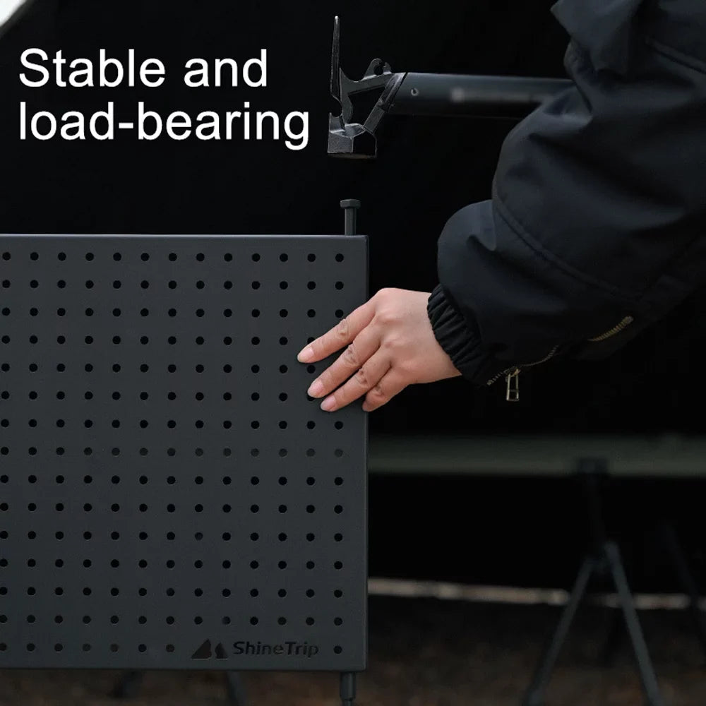 for Rack, Board Multifunctional and Bowls BBQ Portable Radirus Cups Display Camping Shelf Hole Storage Picnic