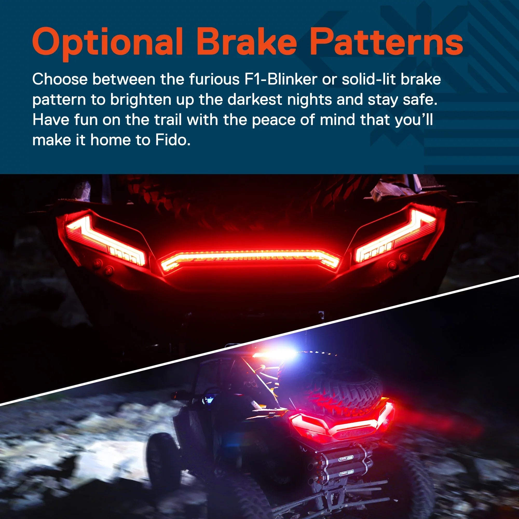 RZR [DOT-Rated] XP 3rd 1000 Center LED Design] Smoked Brake XP 2020 Turbo 2019 Light UTV 2022 Polaris 2021 1000 [Thunder - Tail Sportsman for