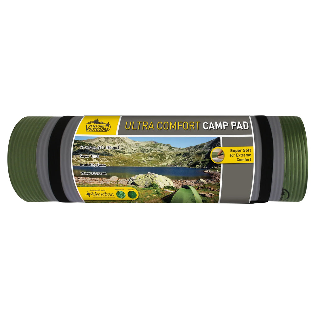 Outdoors Venture Ultra Pad, Foam Green Comfort Thick, Extra Sleeping