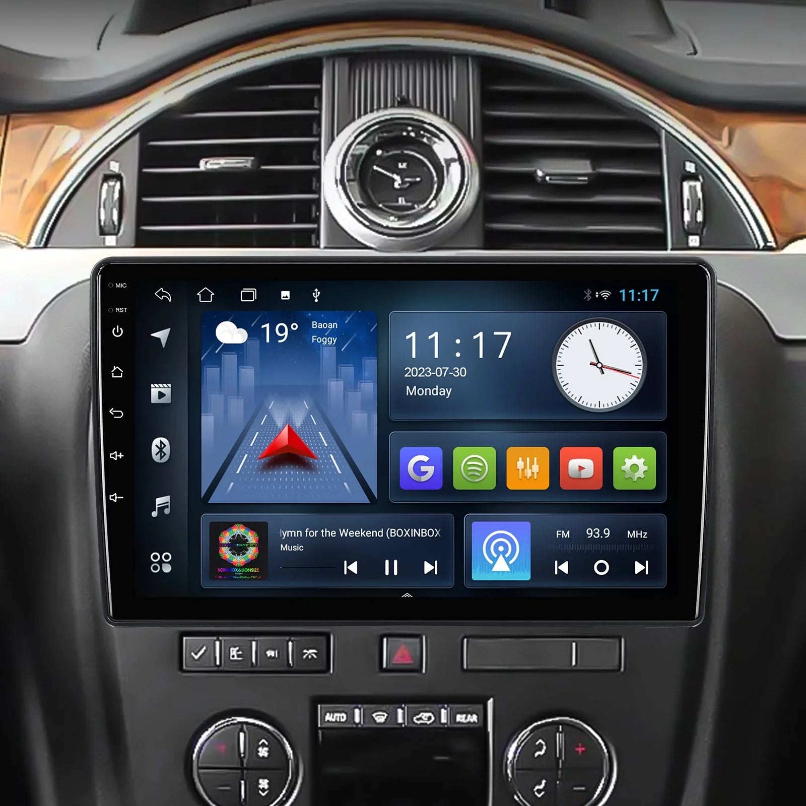 Radio & Screen Camera Car Backup with 2+32G FM Din Aumume IPS Android 10.1 Touchscreen BT for Chevrolet/GMC/Buick inches Stereo Carplay GPS Car Navi Android Support 10 Auto Double