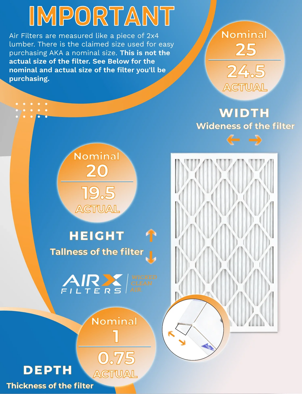 MPR 7, High 12 MERV FPR Furnace Filter 1200, MPR AIRX by USA Pack in Efficiency WICKED Comparable to 12 1000, Air Furnace AIR. CLEAN Filters Pack of Rating, Filters 11 Made of 20x25x1 FILTERS