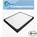 300 Filter Blueair Filter Air & 215B 200 4-Pack Air Compatible - Purifier with Replacement for Blueair