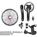 Bike Crankset 1x10 Bike Chain for 11-50T Derailleurs Speed Groupset Shifter MTB Flywheel 10 MTB Speed Cassette Tomfoto Mountain