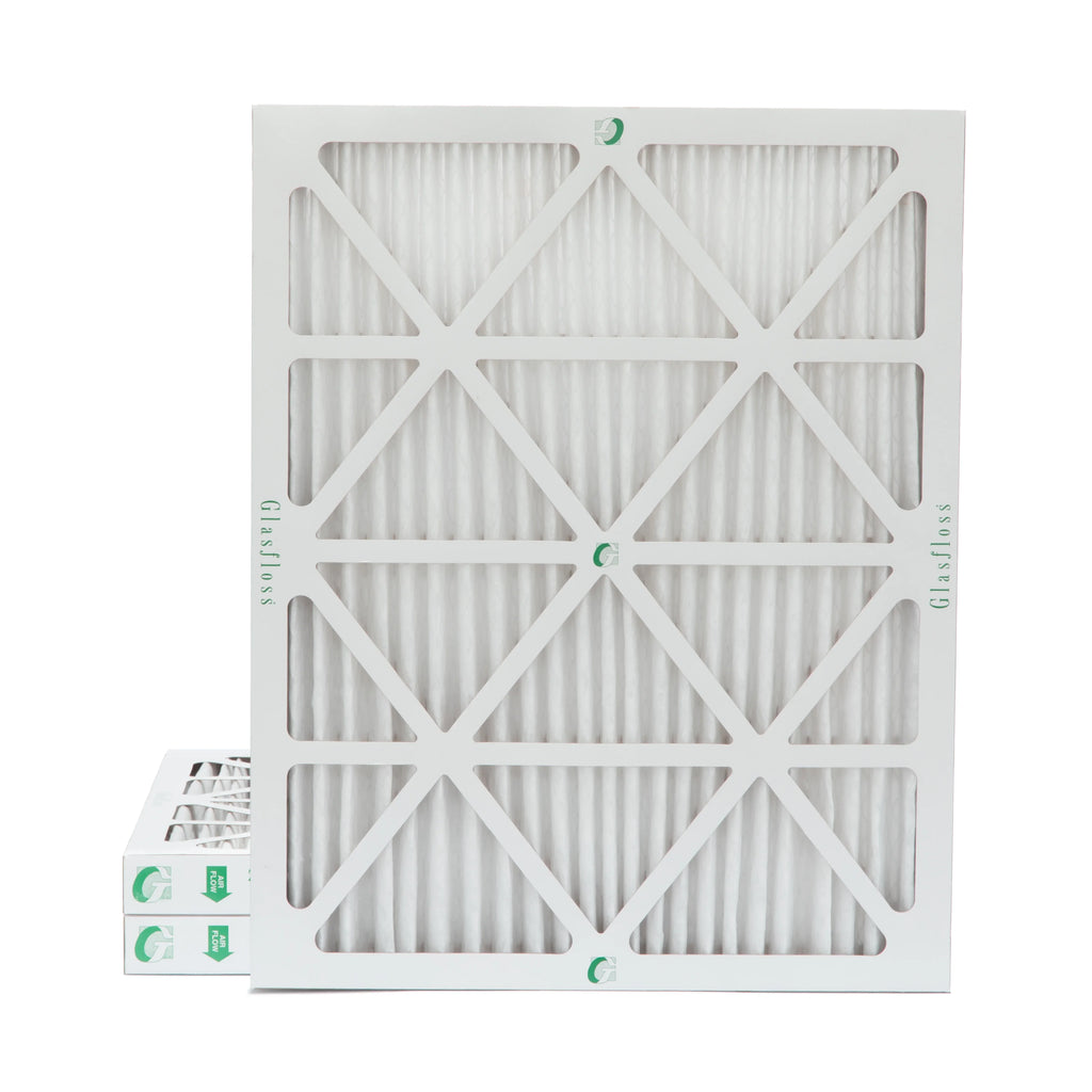 Glasfloss. 1-3/4 17-1/2 2" Air Pleated 19-1/2 x by Pack Inch 10 dimension: Actual 18x20x2 of Filters MERV 3 x