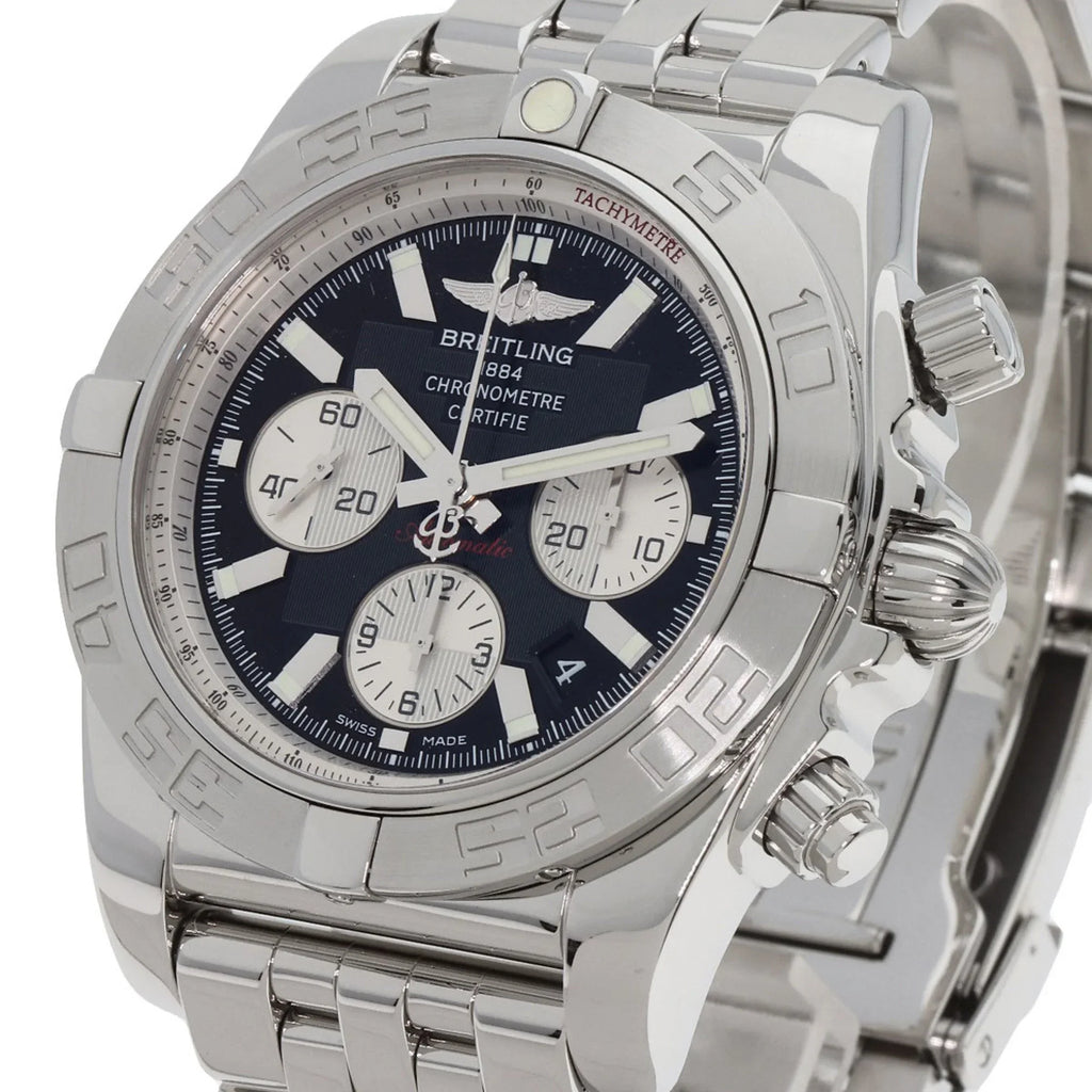 44 (Good) Steel/SS BREITLING Pre-Owned Breitling Watch AB0110 Men's Chronomat Stainless