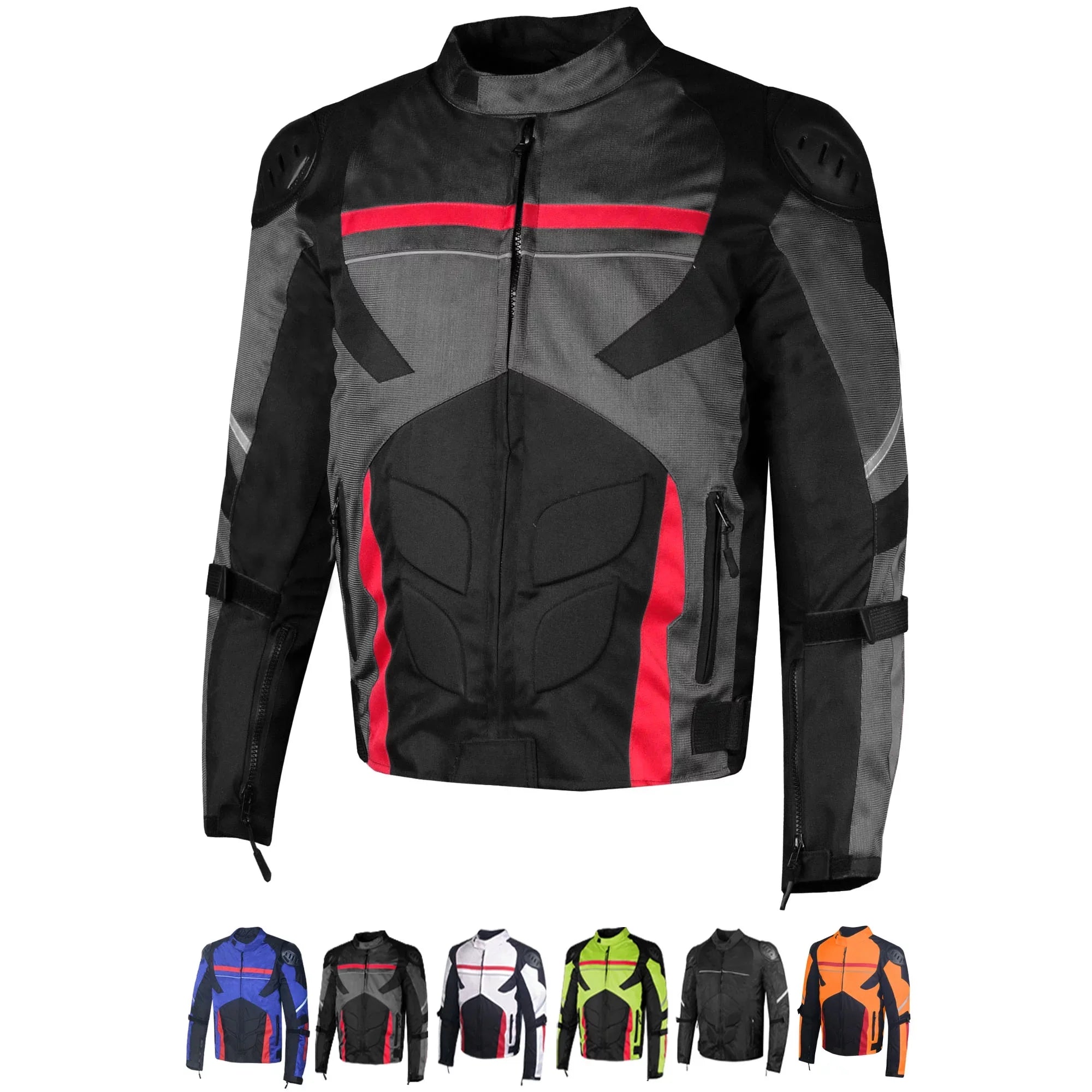 Motorcycle Grey Touring Men Mesh Rain AirTrek L Biker Waterproof Jacket Armor