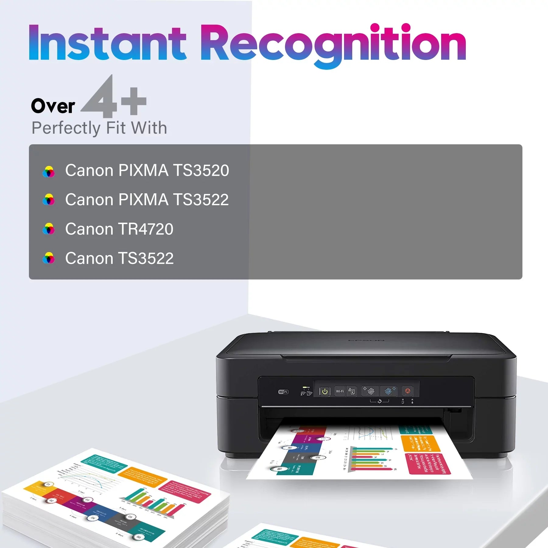 (1 TR4722 TR4720 Combo Ink Compatible Printer Pack TS3520 1 Canon Yield CL-276 Printer PG-275 PIXMA TS3522 Black High to Cartridges XL and Color) Ink 276xl for 275xl