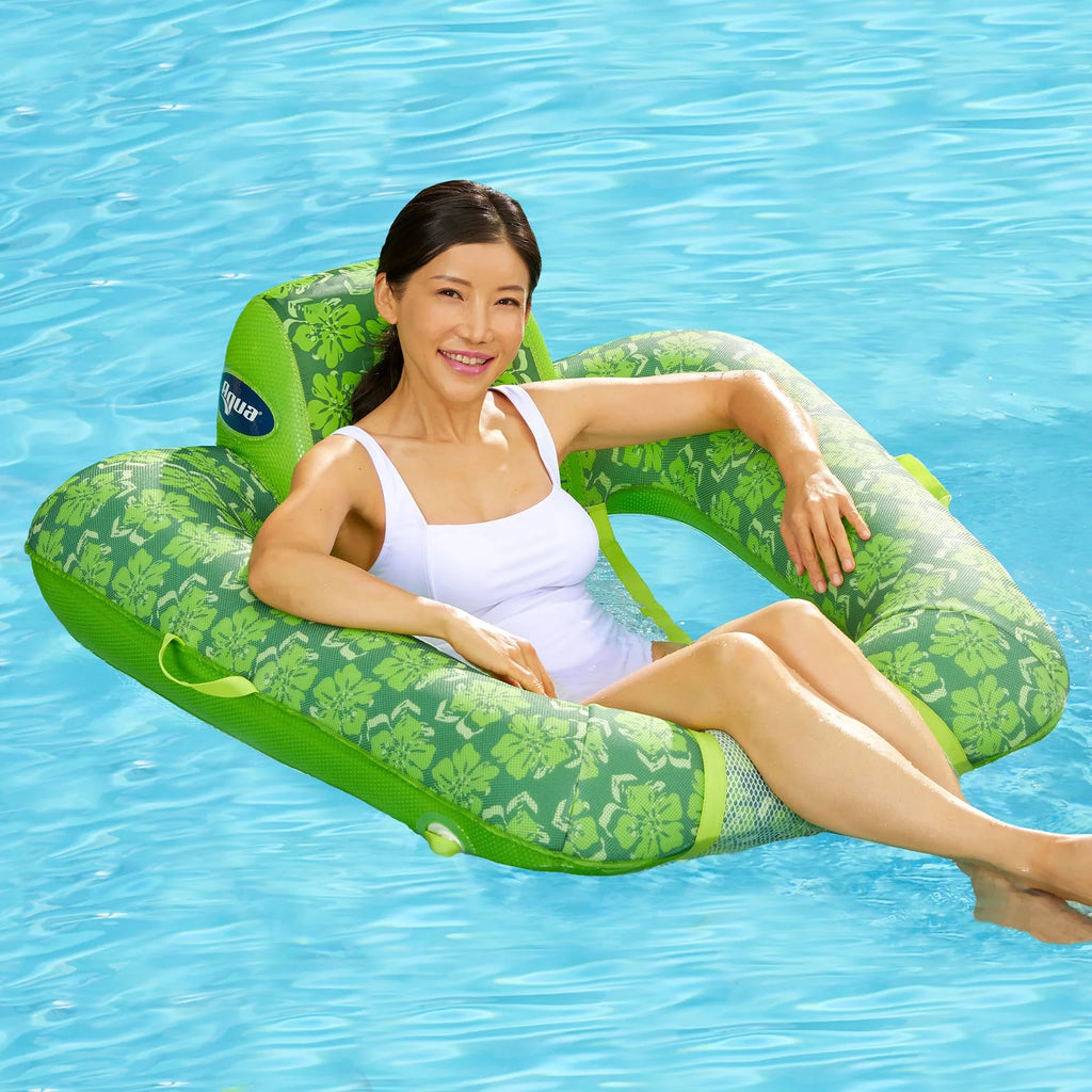 2in1 Floral & Aqua Leisure Lounger, Campania Pool Zero Gravity Float