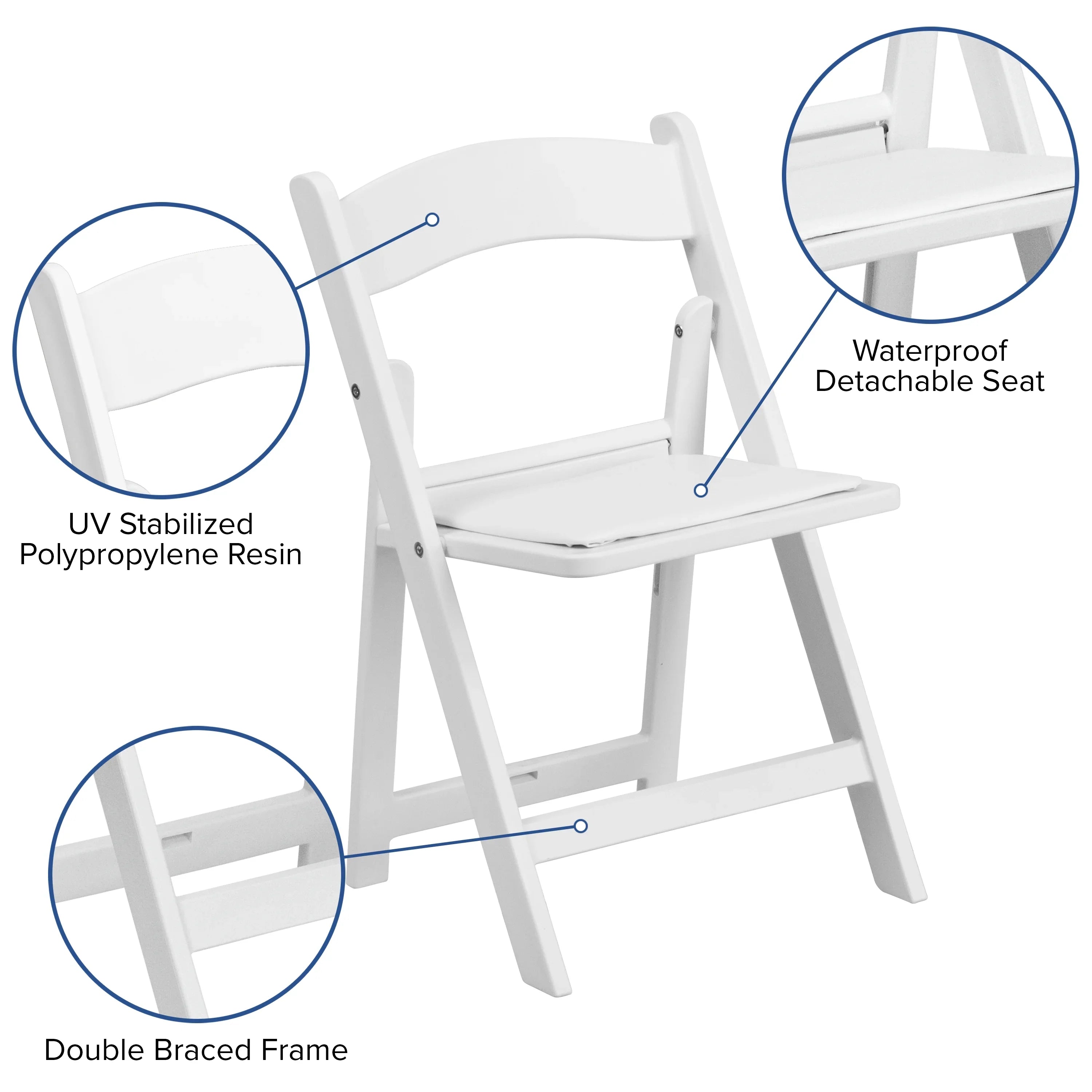 Seat Padded Furniture Resin White Flash Pack with HERCULES White 11 Vinyl Chair Kids Folding