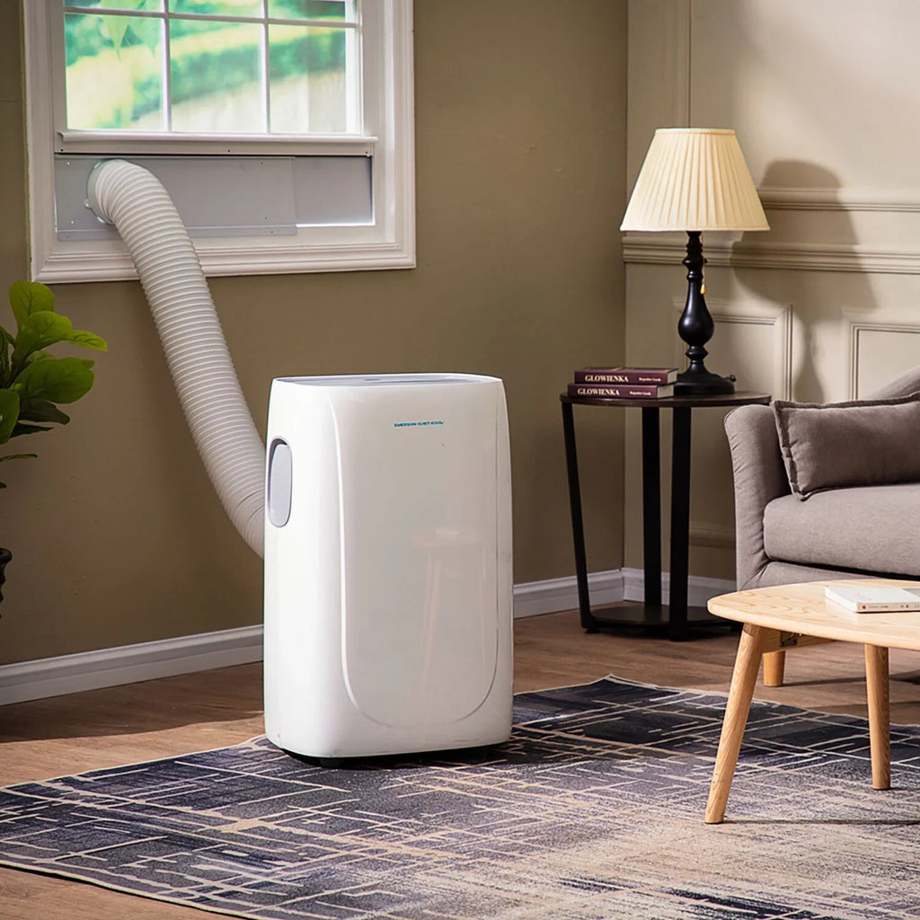 and SMART up Quiet Remote, Wi-Fi, Portable with Voice Emerson Kool for Control Conditioner Air Ft. to Rooms 300-Sq.