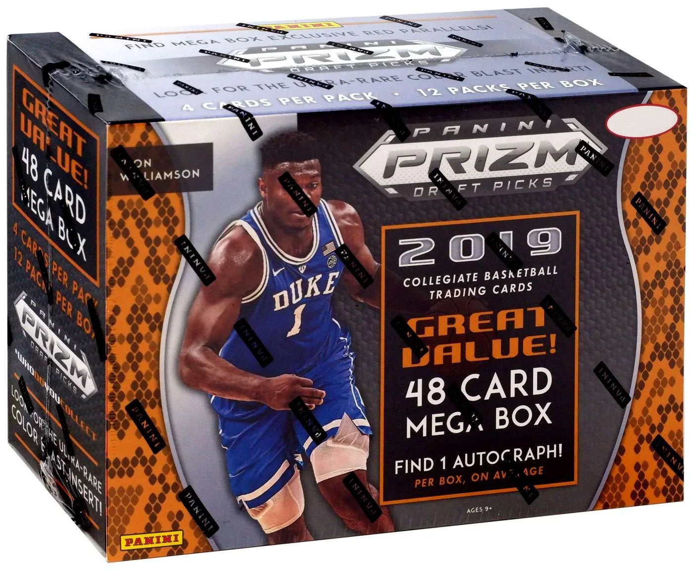 Picks MEGA Panini Trading NBA Box Draft Card (12 2019 Packs) Prizm Basketball