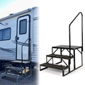 Steel RV Steps Trailer for Armrest Stairs Rail Travel W/ HECASA Trailer Load Hand 3 Universal Camper Hand-railing Side