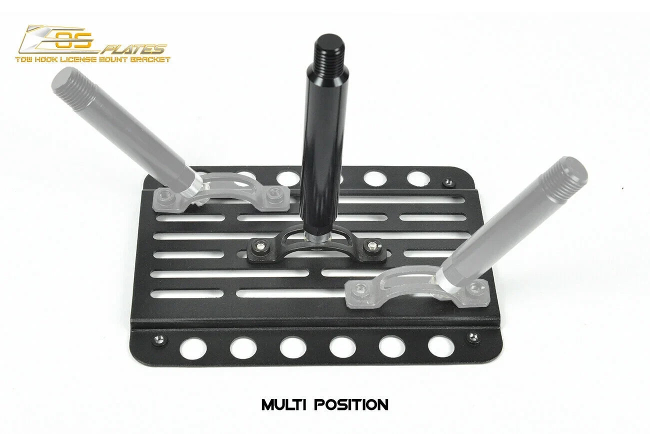 Version Hook Mini Plate for Plate | 2014-Present Tow License Online Cooper Store EOS Extreme Replacement Mount 2 Tow-119-V2 Bracket Front Bumper Relocator