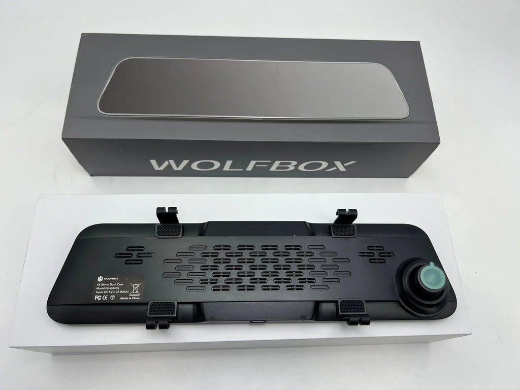 2160P Full Cam HD 4K Open Dash G840S 12" BLACK WOLFBOX - Box Mirror Backup Camera
