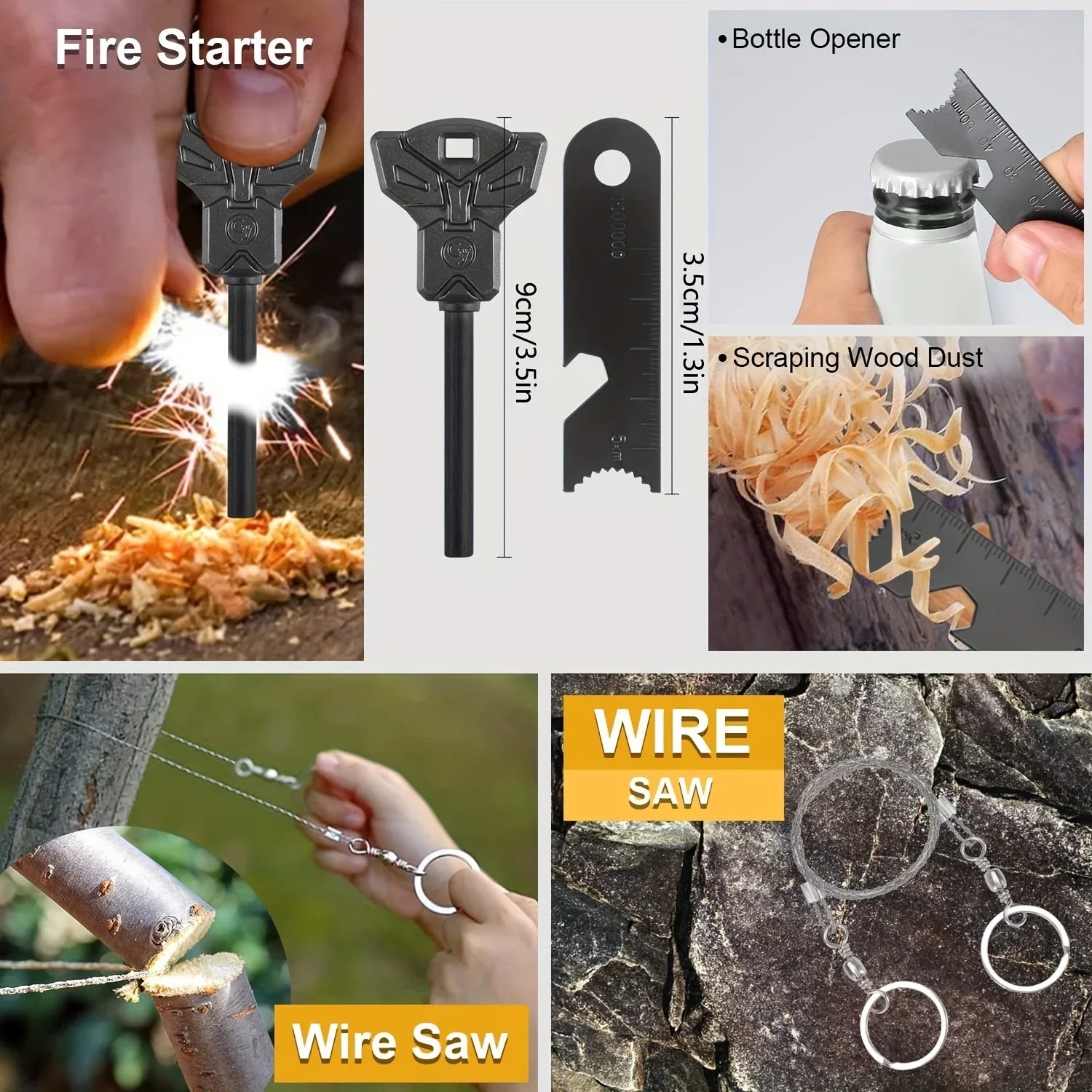 Fishing Equipment Gift, Birthday exterior Dad For Kits, 1 Husband Men Gift In Hunting Father's Survival 20 Camping, Survival For Emergency