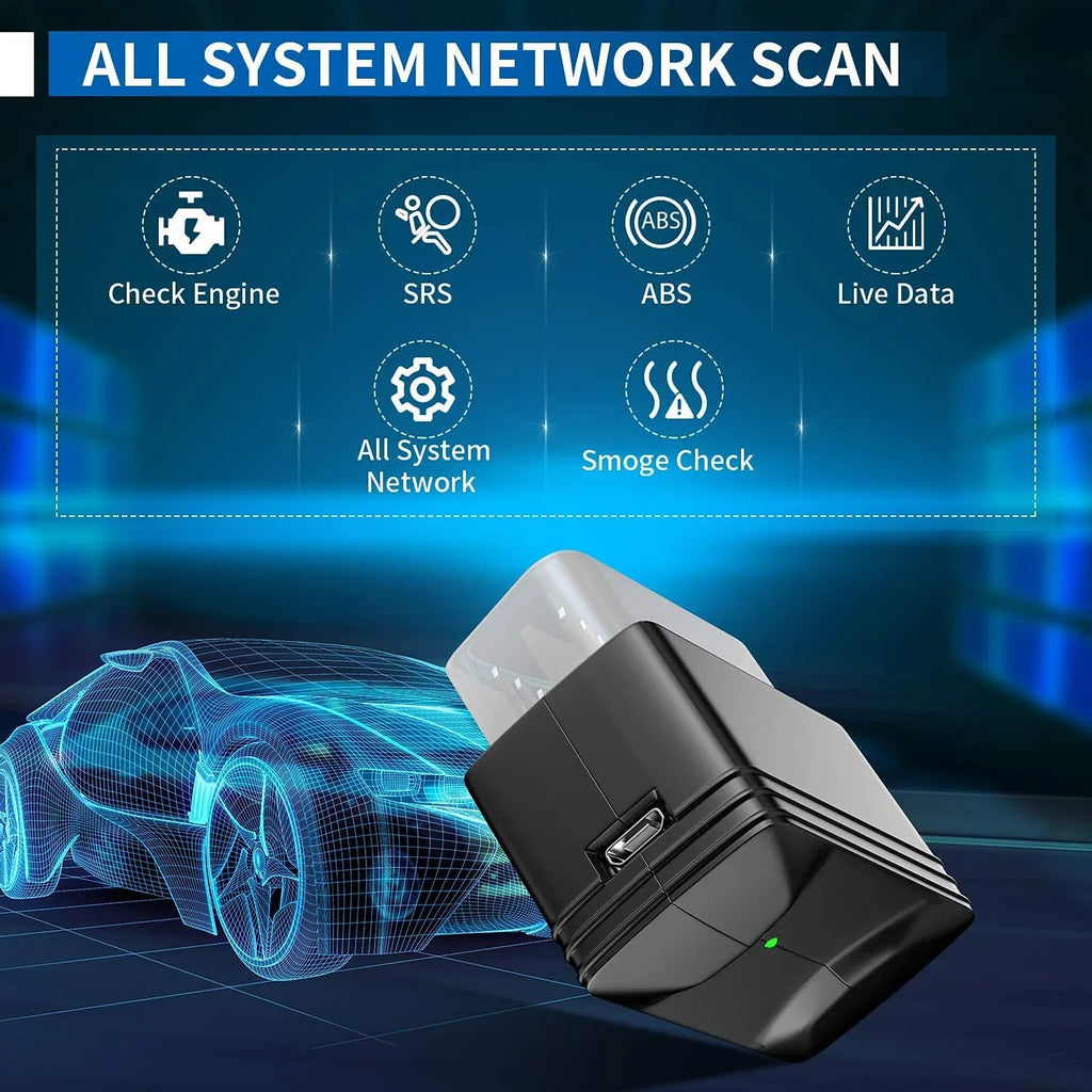 Tool Innova Car Airbag System Engine Scanner Automotive Light Wireless Scanner SRS OBDII Android 6000P for Check Diagnostic Code OBD2 Read Vehicle Phones Bluetooth IOS 12V Clean ABS Code and Reader