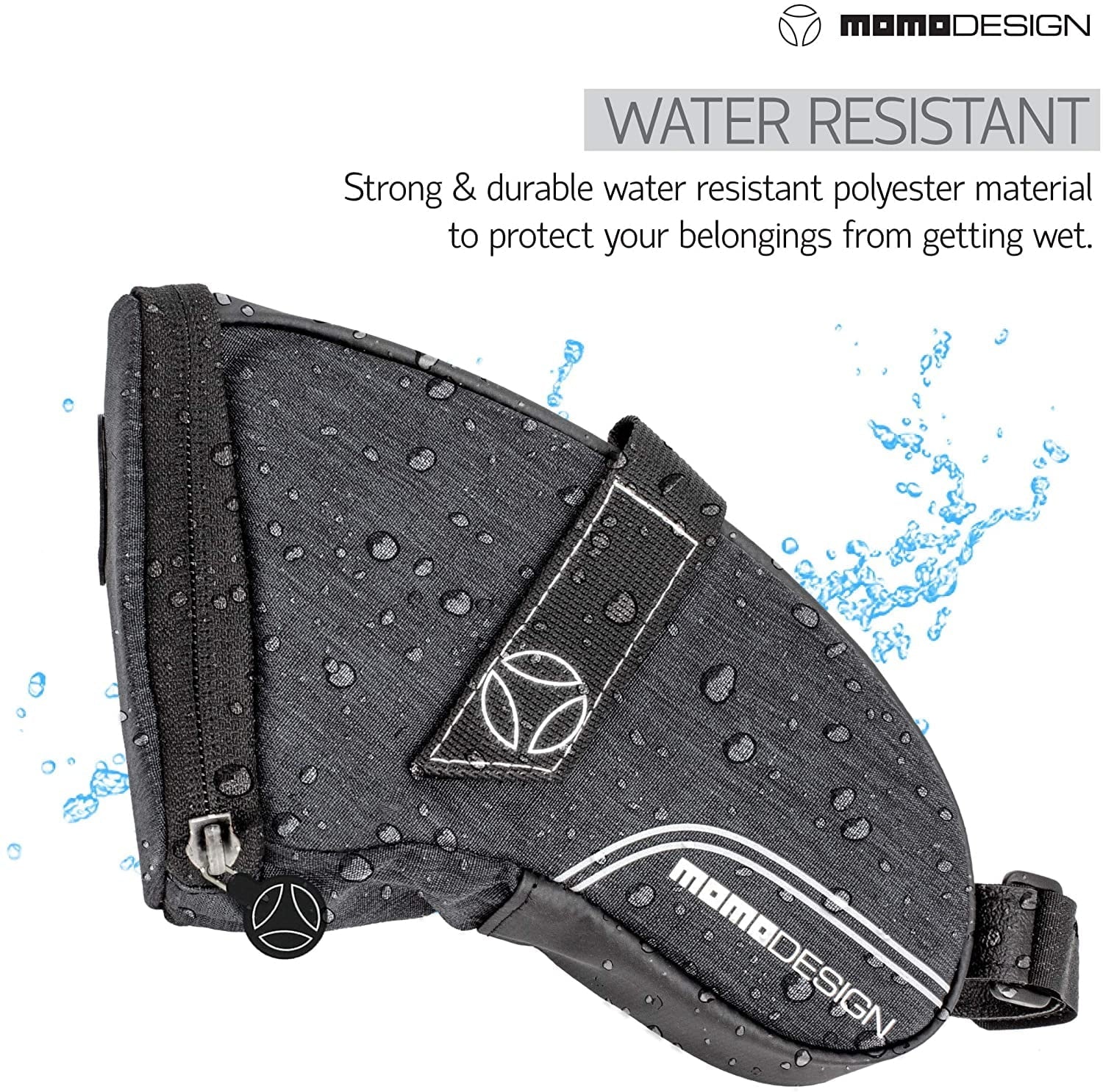 for Perfect Storage climate L 1.2 MOMODESIGN of Tail Saddle Led Bag & Light Capacity Design Reflective Safe Bike