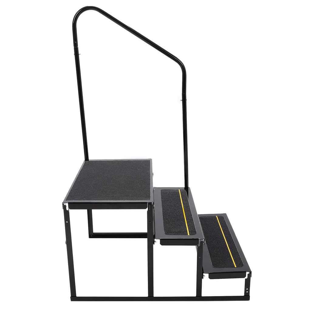Steel RV Steps Trailer for Armrest Stairs Rail Travel W/ HECASA Trailer Load Hand 3 Universal Camper Hand-railing Side
