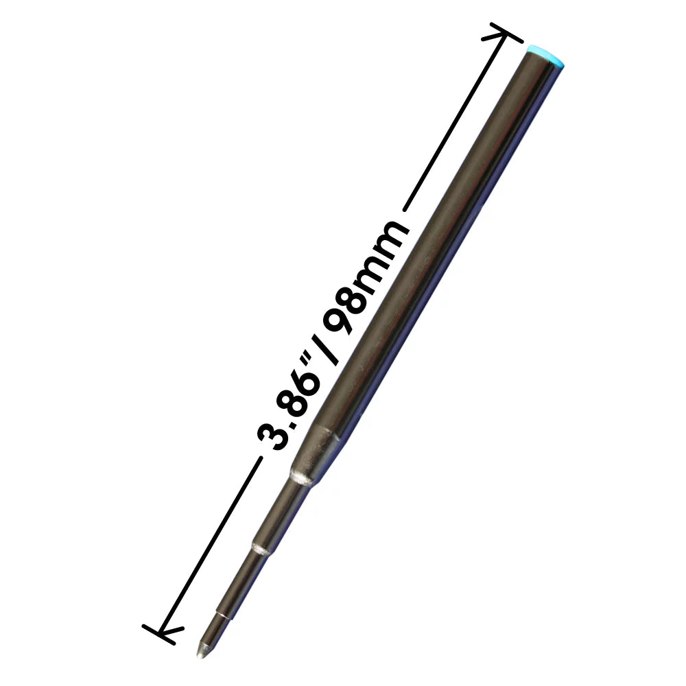 in Replacement 6 - Montblanc 3.875 for Pen / Refill mm + 6 98 Blue - Measures Jaymo - Black Ballpoint Long 128211/128214